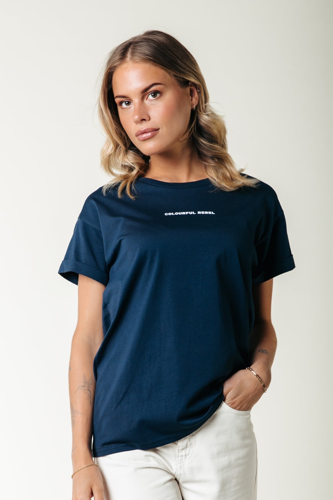 Colourful Rebel Uni Logo Boxy Tee