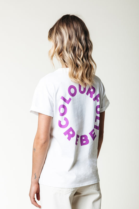 Colourful Rebel Logo Circle Boxy Tee