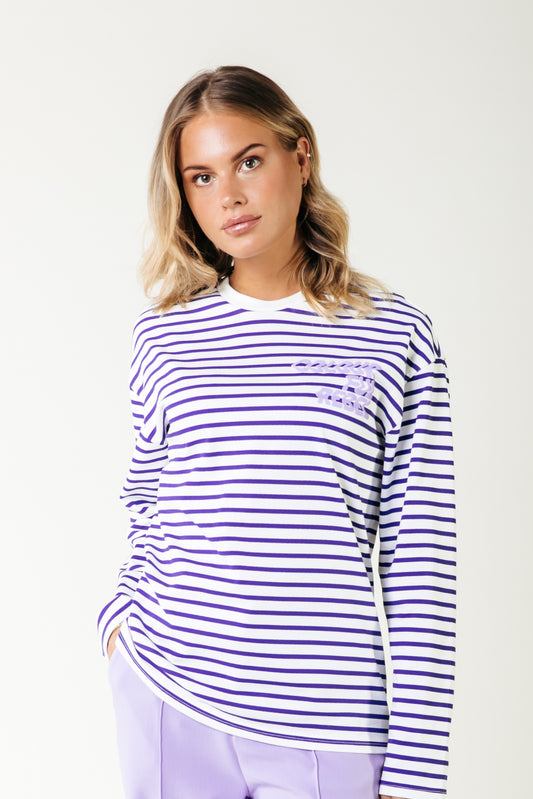 Colourful Rebel Logo Wave Stripe Longsleeve