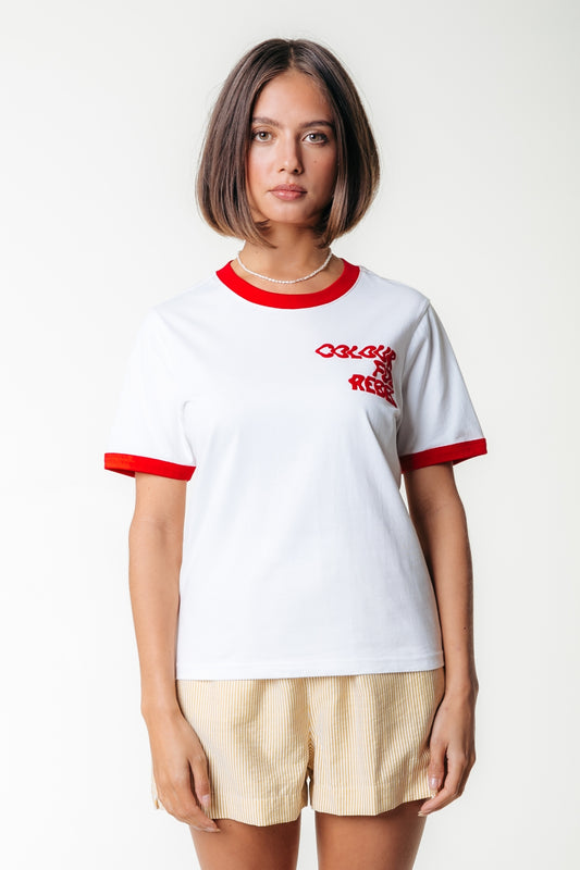 Colourful Rebel Logo Wave Ringer Shirt