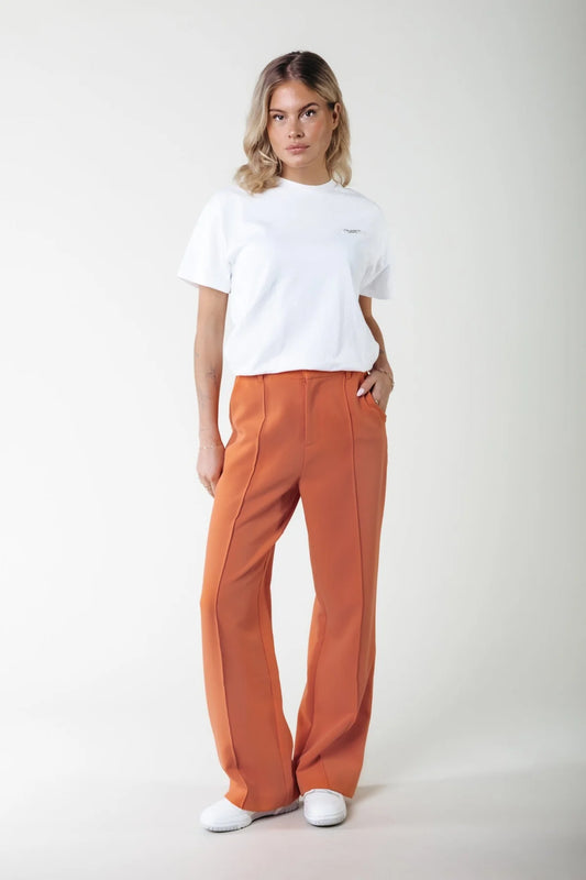 Colourful Rebel Rus Straight Pants | Tangerine