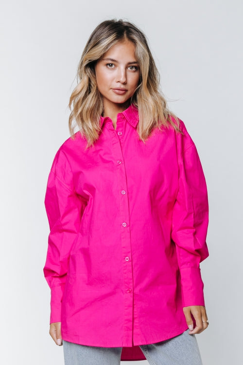 Colourful Rebel Talia Oversized Boyfriend Blouse