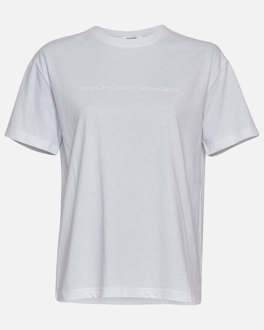 MSCHLiv Organic Logo Tee Wit